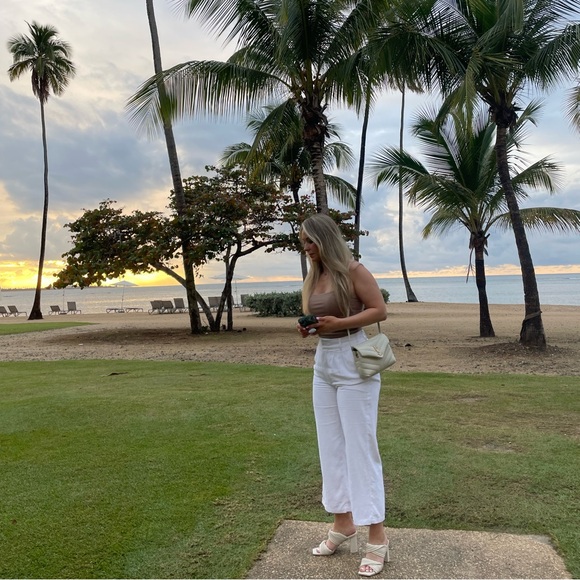 Abercrombie Linen Cropped Trousers XS short - Picture 8 of 8